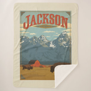 Jackson Wyoming Sherpa Deken