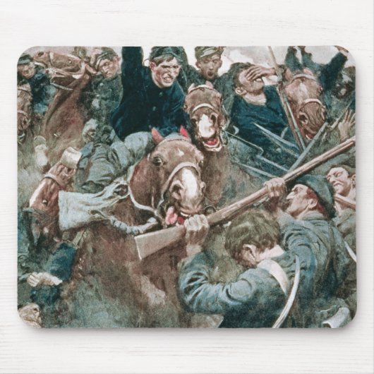 Jackson's brigade staat als een stenen muur muismat (Voorkant)