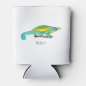 Jackson's chameleon cartoon blikjeskoeler (Voorkant)