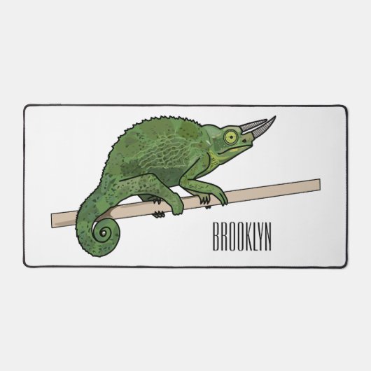 Jackson's chameleon cartoon bureaumat (Voorkant)