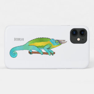Jackson's chameleon cartoon iPhone 11 hoesje