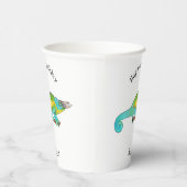 Jackson's chameleon cartoon papieren bekers (Rechts)