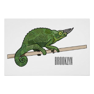 Jackson's chameleon cartoon perfect poster