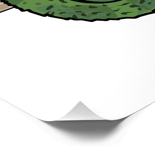 Jackson's chameleon cartoon perfect poster (Hoek)