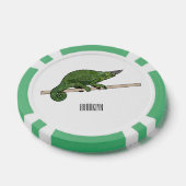 Jackson's chameleon cartoon poker chips (Enkel)