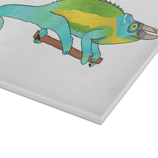 Jackson's chameleon cartoon snijplank (Hoek)