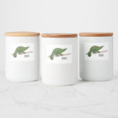 Jackson's chameleon cartoon voedselcontainer etiket (Flessen)
