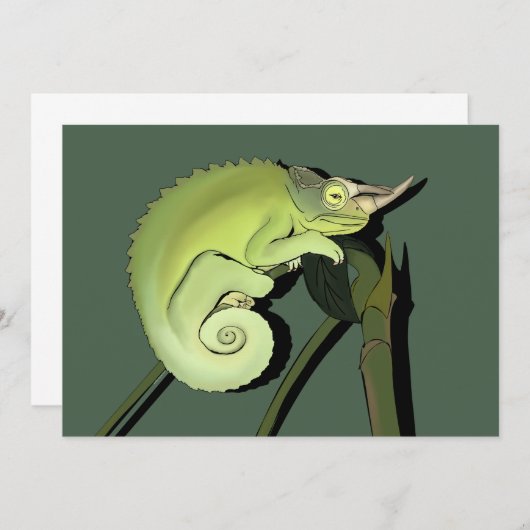 Jackson's Chameleon Kaart (Voorkant / Achterkant)