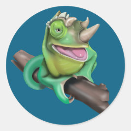 Jackson's Chameleon Ronde Sticker