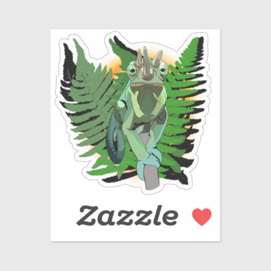 Jackson's chameleon  sticker (Vel)