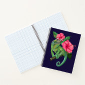 Jackson's kameleon met Hibiscus Notitieboek (Binnen)