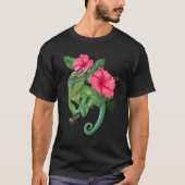 Jackson's kameleon met Hibiscus T-shirt (Voorkant)