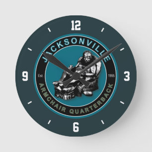 Jacksonville Armstoel Quarterback Wall klok