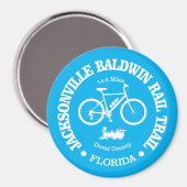 Jacksonville Baldwin Rail Trail (fietsen) Magneet (Voorkant / Achterkant)