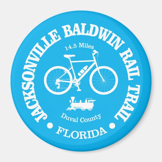 Jacksonville Baldwin Rail Trail (fietsen) Magneet (Voorkant)
