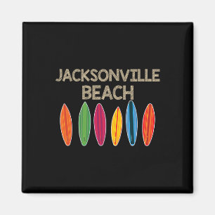 Jacksonville Beach Familie Vakantie T-shirt Florid Magneet