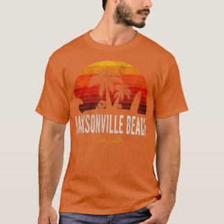 Jacksonville Beach Florida FL Palms Vacation Surf T-shirt