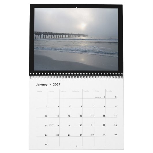 Jacksonville Beach, Florida Kalender (Jan 2027)