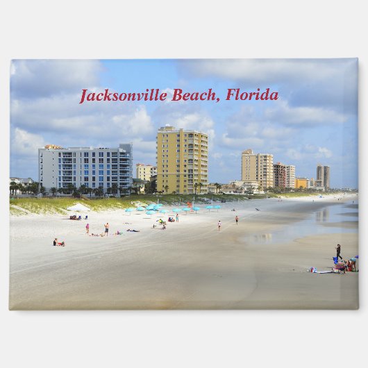 Jacksonville Beach Florida Magneet (Voorkant)