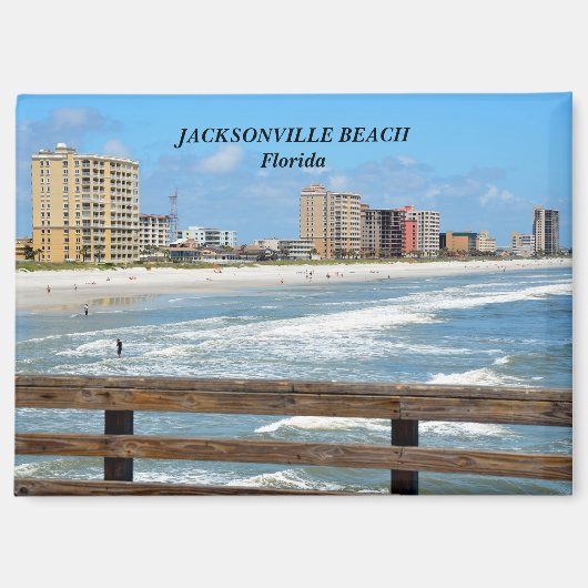 Jacksonville Beach Florida Magneet (Voorkant)