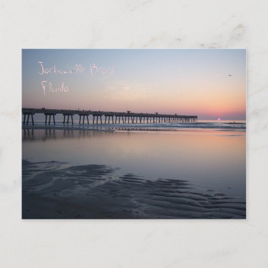 Jacksonville Beach, Florida - Sunrise Briefkaart (Voorkant)