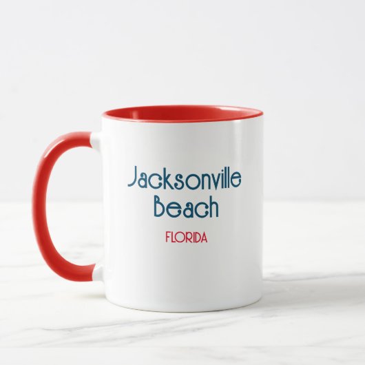 Jacksonville Beach Floride Café Mug (Gauche)