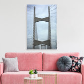 Jacksonville Bridge, Florida Canvas Afdruk (Insitu (Woonkamer))