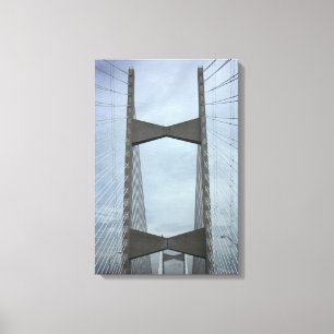 Jacksonville Bridge, Florida Canvas Afdruk
