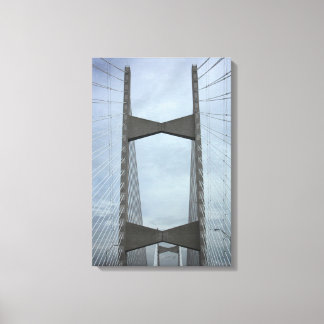 Jacksonville Bridge, Florida Canvas Afdruk