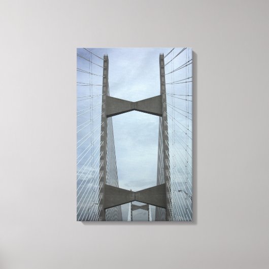 Jacksonville Bridge, Florida Canvas Afdruk (Voorkant)