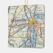 Jacksonville FL  Map Keramisch Ornament (Links)