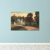 Jacksonville, FL - Uitzicht van Riverside Canvas Afdruk (Insitu (Houten vloer))