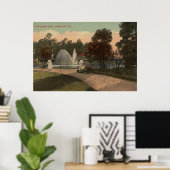 Jacksonville, FL - Uitzicht van Riverside Poster (Thuiskantoor)