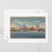 Jacksonville, FL - Uitzicht voor het waterfront &  Briefkaart (Voorkant / Achterkant)
