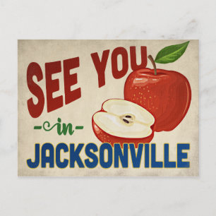Jacksonville Florida Apple - Vintage Travel Briefkaart
