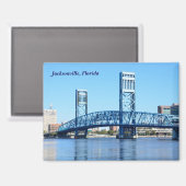Jacksonville Florida Bridge Magneet (Voorkant / Achterkant)