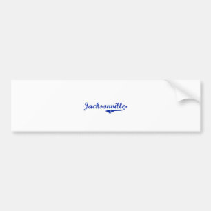 Jacksonville Florida Classic Design Bumpersticker