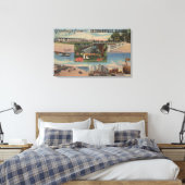 Jacksonville , Florida - groeten van Canvas Afdruk (Insitu (Slaapkamer))