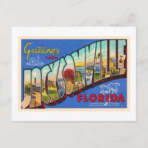 Jacksonville Florida  groot Briefkaart