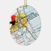 Jacksonville, Florida Keramisch Ornament (Rechts)
