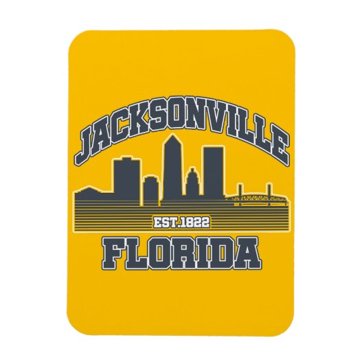 Jacksonville, Florida Magneet (Verticaal)