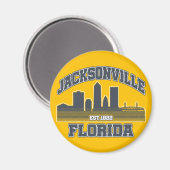 Jacksonville, Florida Magneet (Voorkant / Achterkant)
