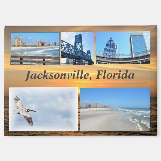 Jacksonville, Florida Magneet (Voorkant)