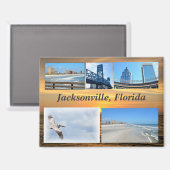 Jacksonville, Florida Magneet (Voorkant / Achterkant)