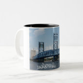 Jacksonville Florida Main Street Bridge Café Mug (Devant gauche)