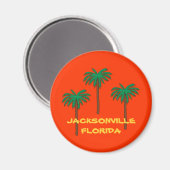 JACKSONVILLE, FLORIDA palmboomkousenmagneten Magneet (Voorkant / Achterkant)