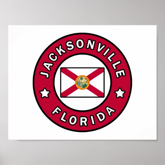 Jacksonville Florida Poster (Voorkant)