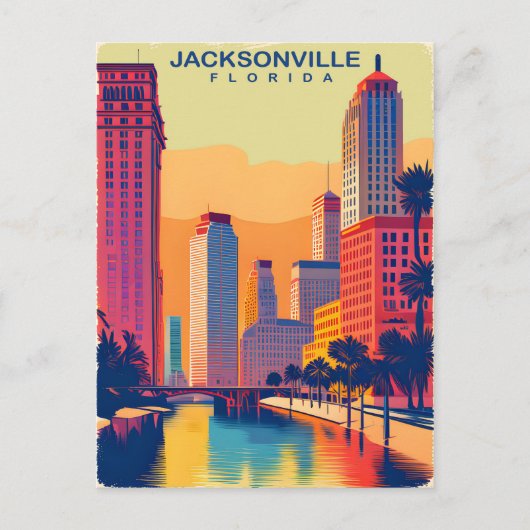 Jacksonville, Florida, reizen Briefkaart (Voorkant)