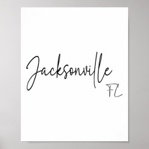 Jacksonville Florida Retro Ca  Poster