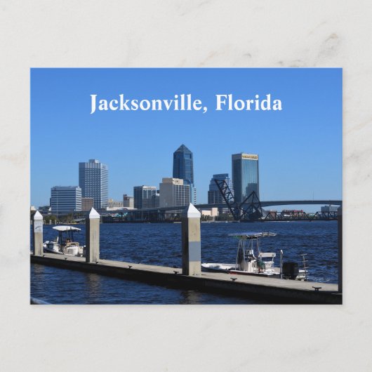 Jacksonville, Florida Riverfront Briefkaart (Voorkant)